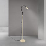 Piantana Dotty, kaki, altezza 145 cm, braccio flessibile, GU10