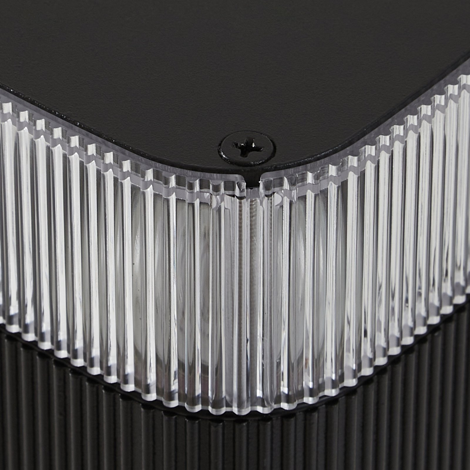 Lindby Wegeleuchte Halvar, 80cm, schwarz, IP65, GU10, Sensor
