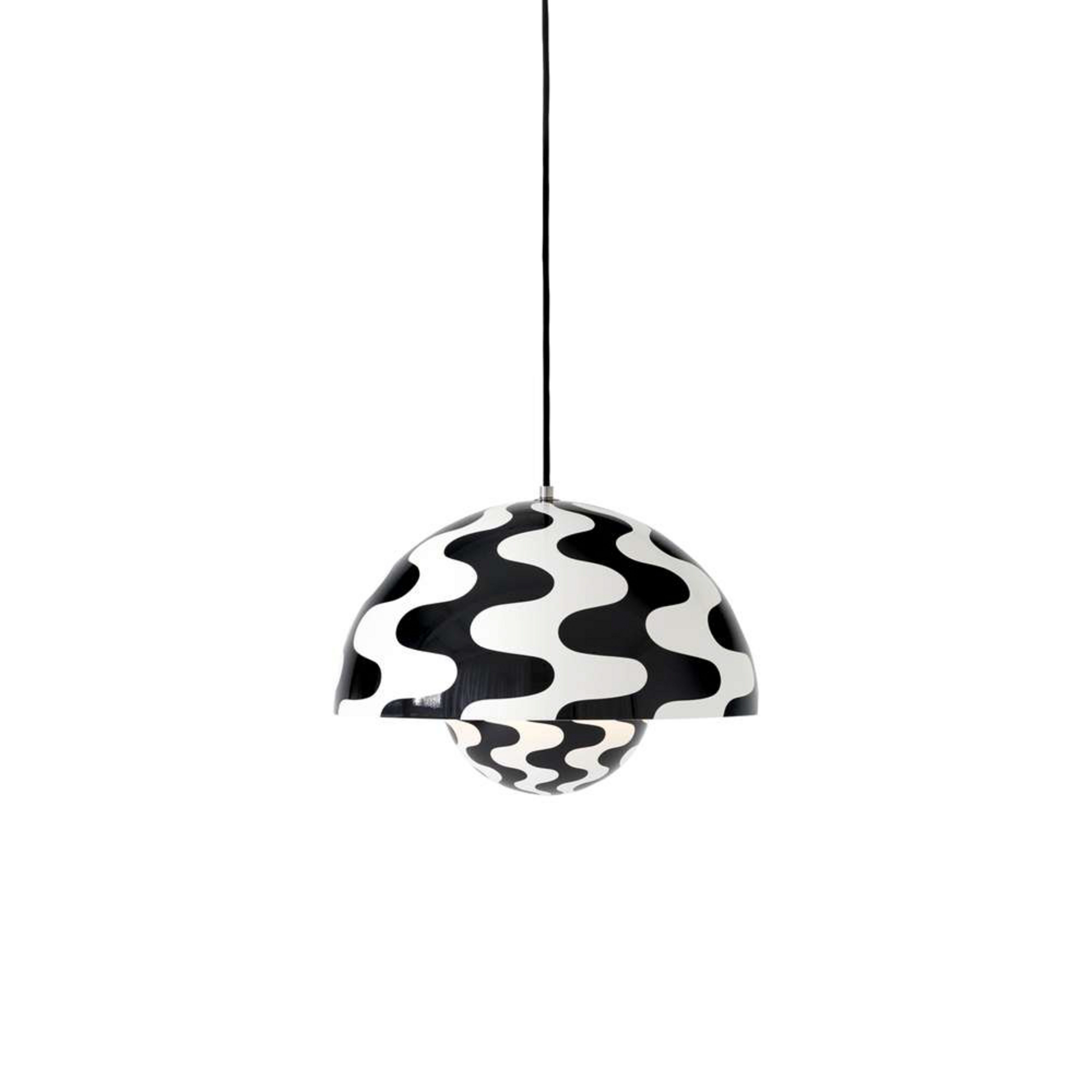 Flowerpot VP7 hanglamp zwart/wit - &Tradition