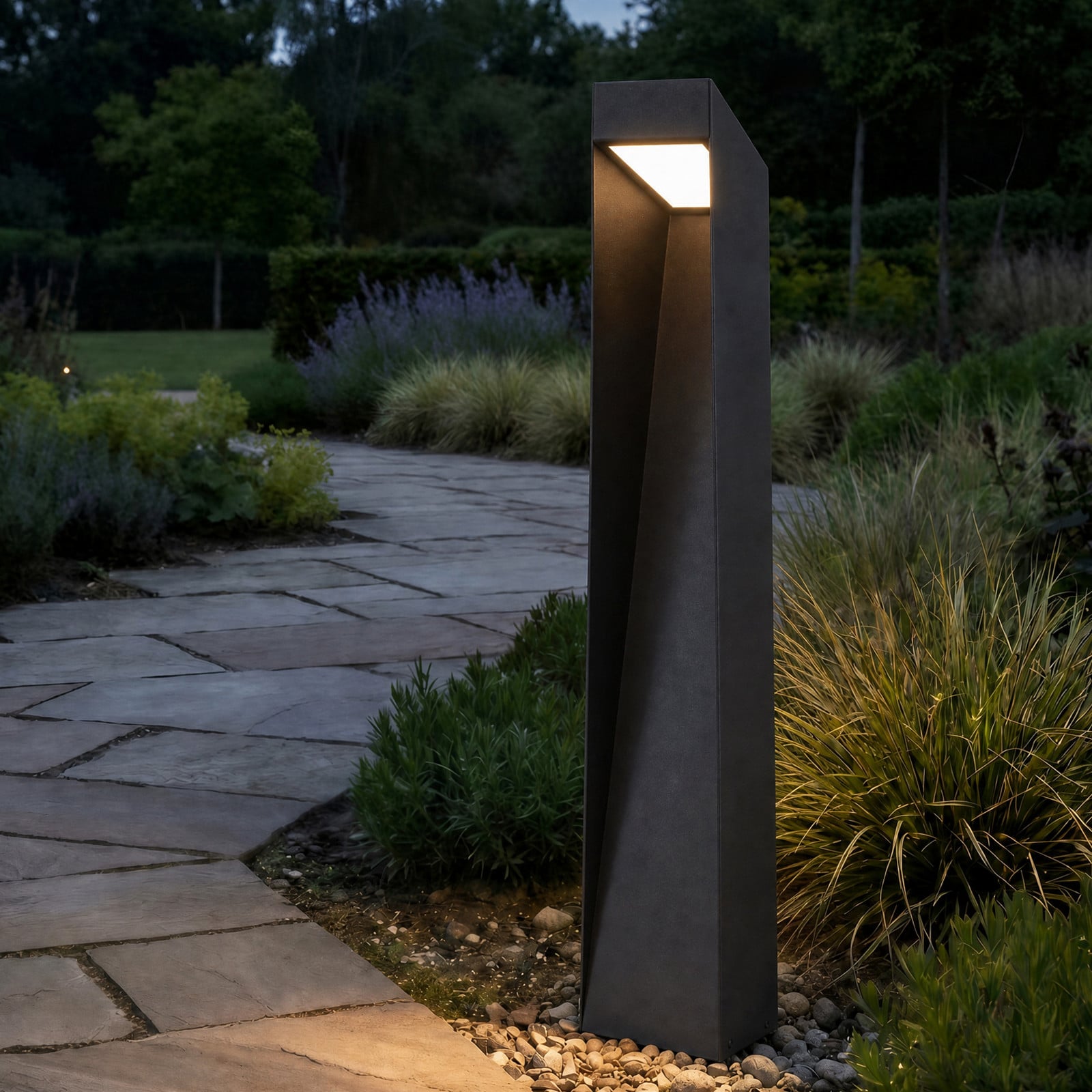 Bornă luminoasă LED Lucande Louran înălțime 90 cm negru lumină orientabilă - Modern - negru alb - Aluminiu