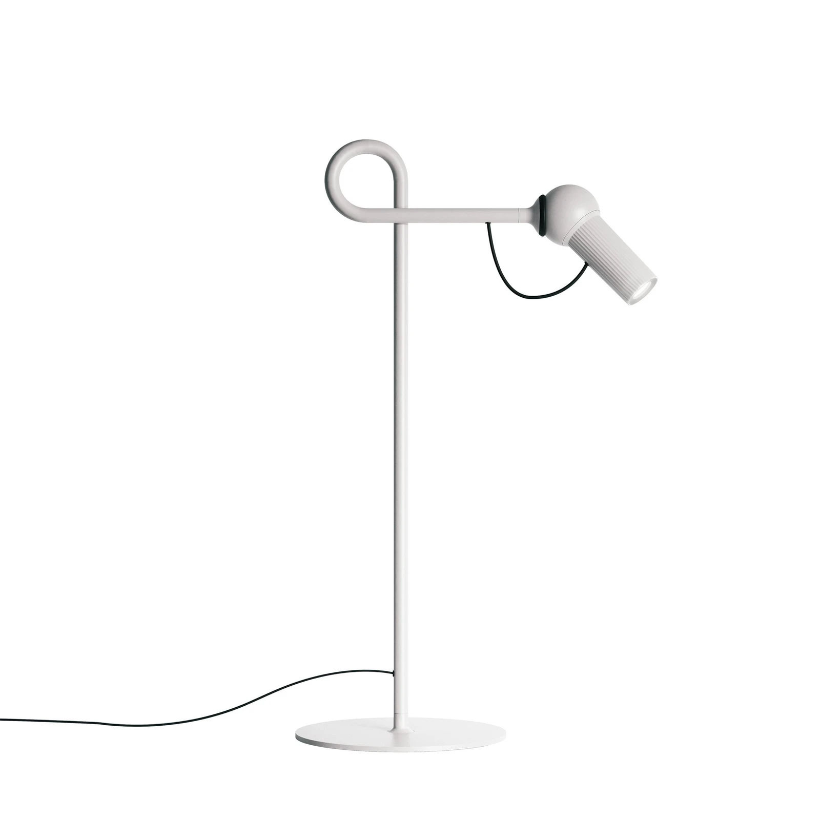 kdln LED-bordlampe Bird, hvit, 48 cm, metall, dimbar