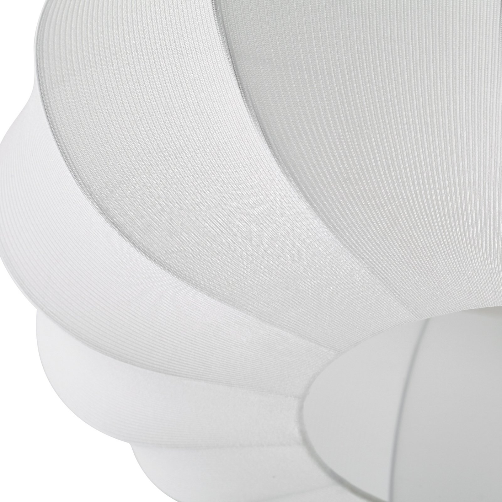 Stropní světlo Helin, bílé, Ø 60 cm, textil, 3 x E27 - Lindby Stropní světlo Helin, bílé, Ø 60 cm, textil, 3 x E27 - Lindby