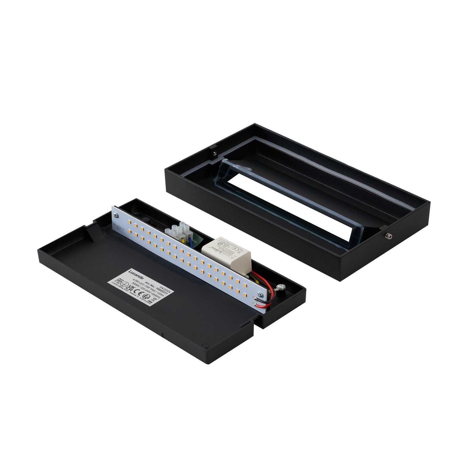 Weno LED Draußen Wandleuchte Schwarz - Lucande