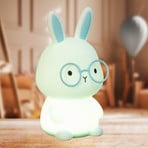 Lanterna cu baterie LED Felix, albastră, înălțime 13 cm, silicon