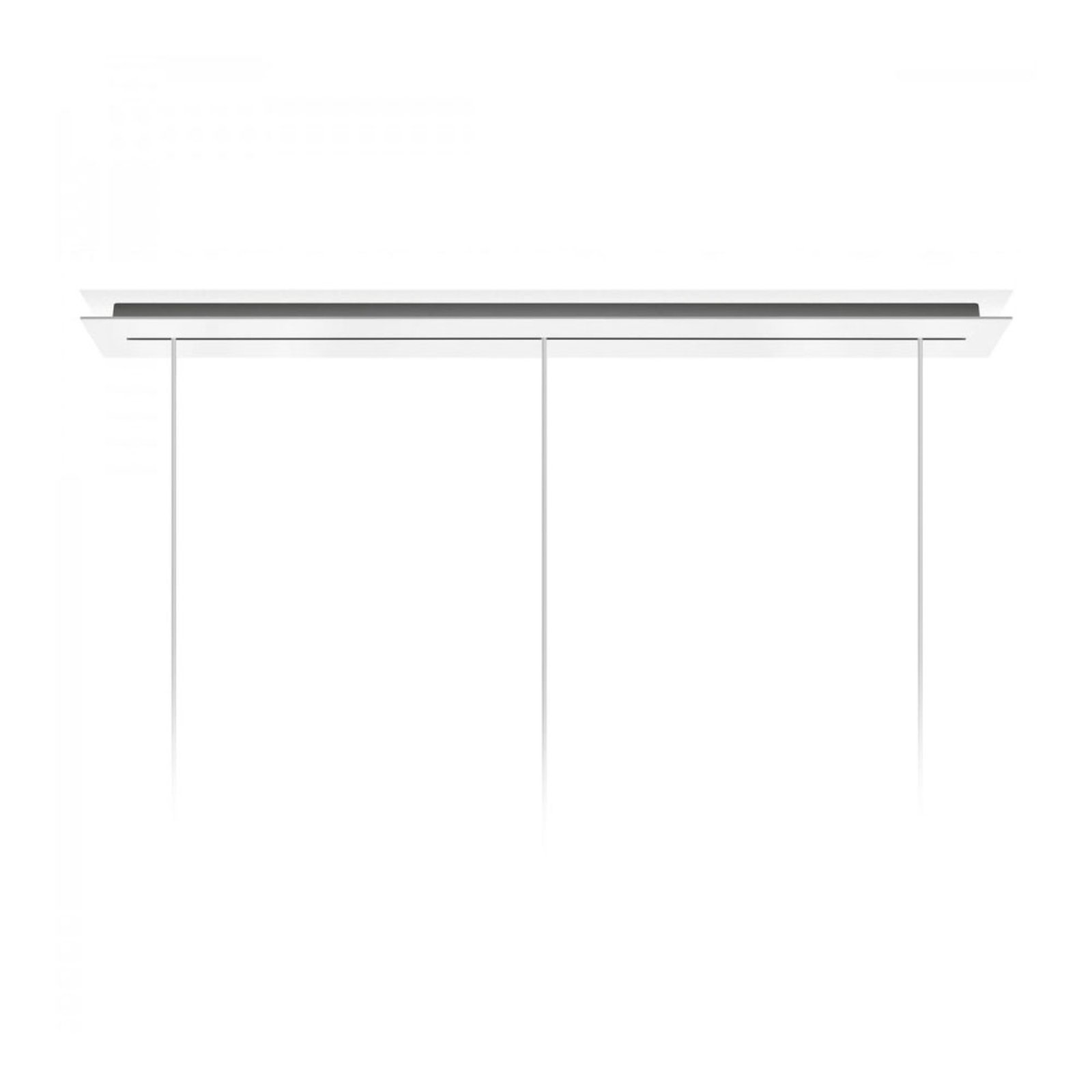 Rosone Multiple Linear Baldaquín 135cm White - Foscarini