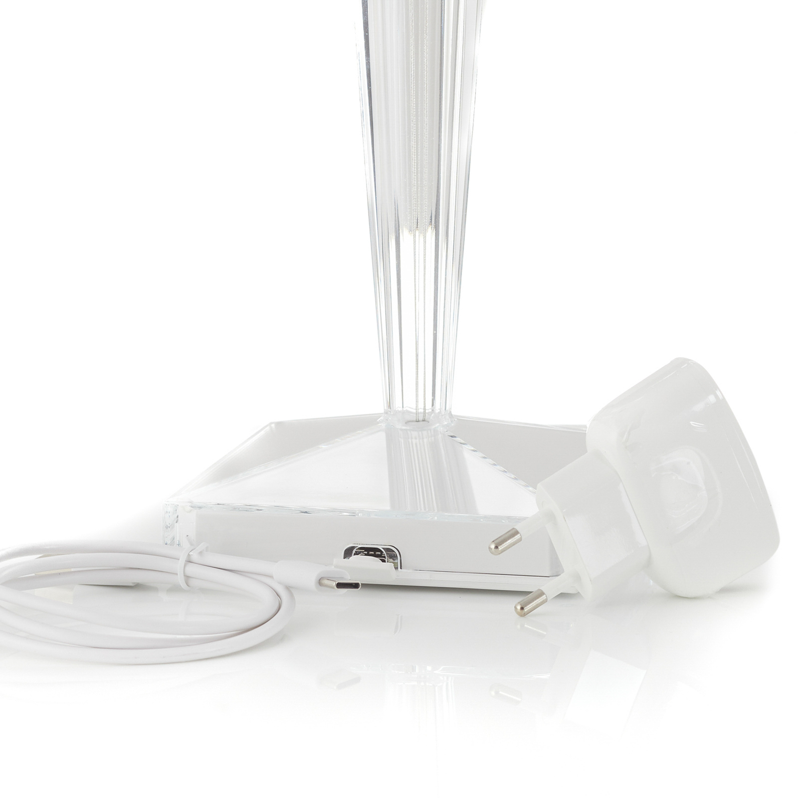 Big Battery Portable Tischleuchte IP54 Crystal - Kartell