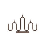 Noel, candelabro a 5 bracci, 50 cm, bronzo - Globen Lighting