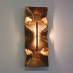 Knikerboker Crash Tube wall light, bronze leaf