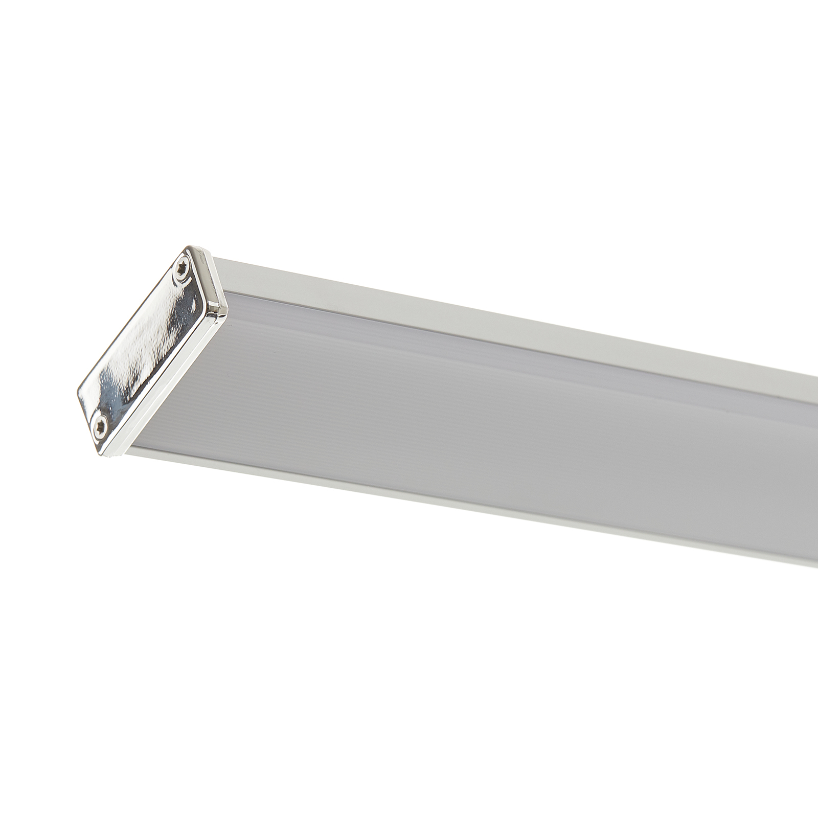 Lucande Pamela LED mirror light chrome 90 cm, for Bathroom, aluminium, plastic, 14 W, energy efficiency: A+, W: 90 cm, H: 4 cm