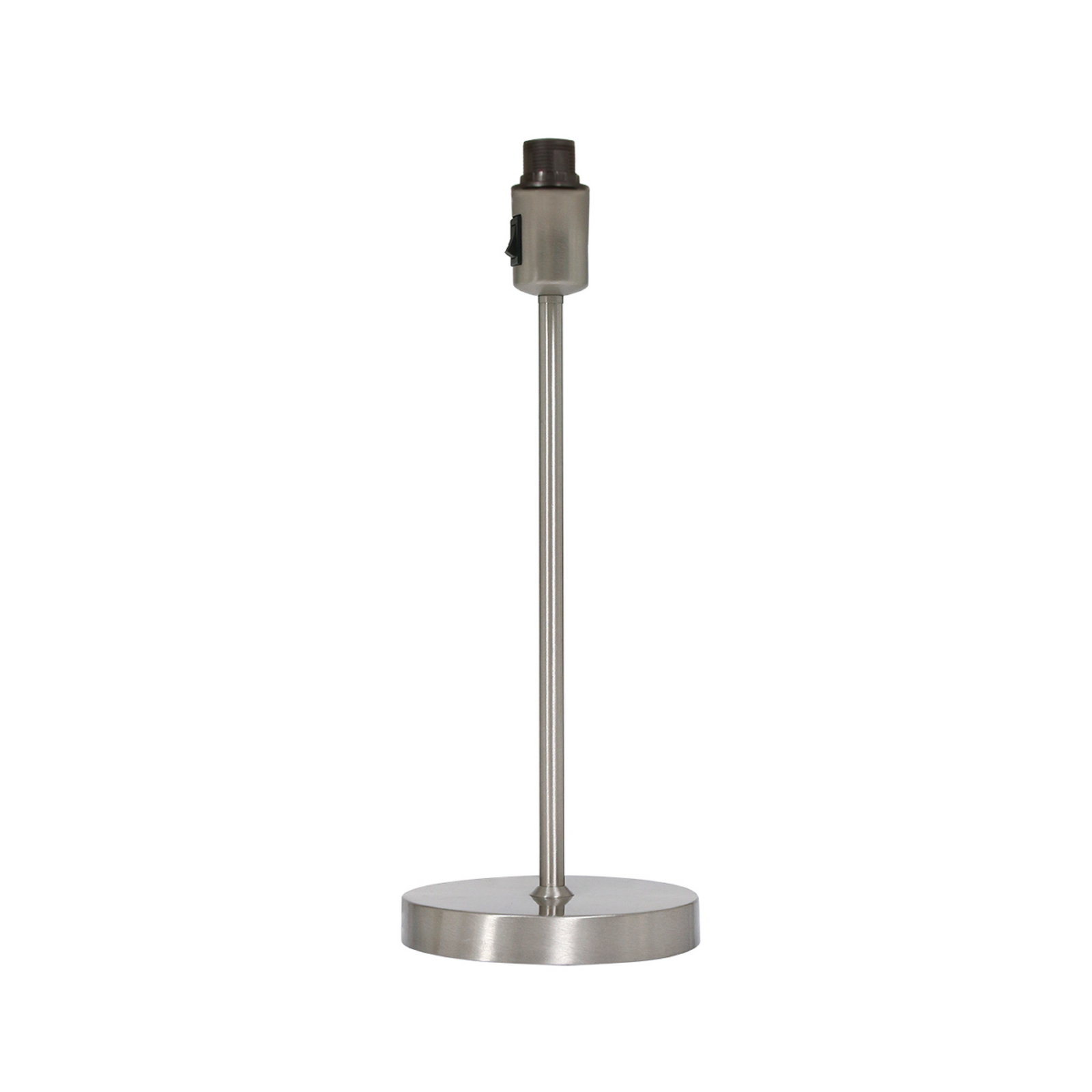 Tafellamp Noor, staal/zilverkleurig velours, hoogte 50 cm, E27