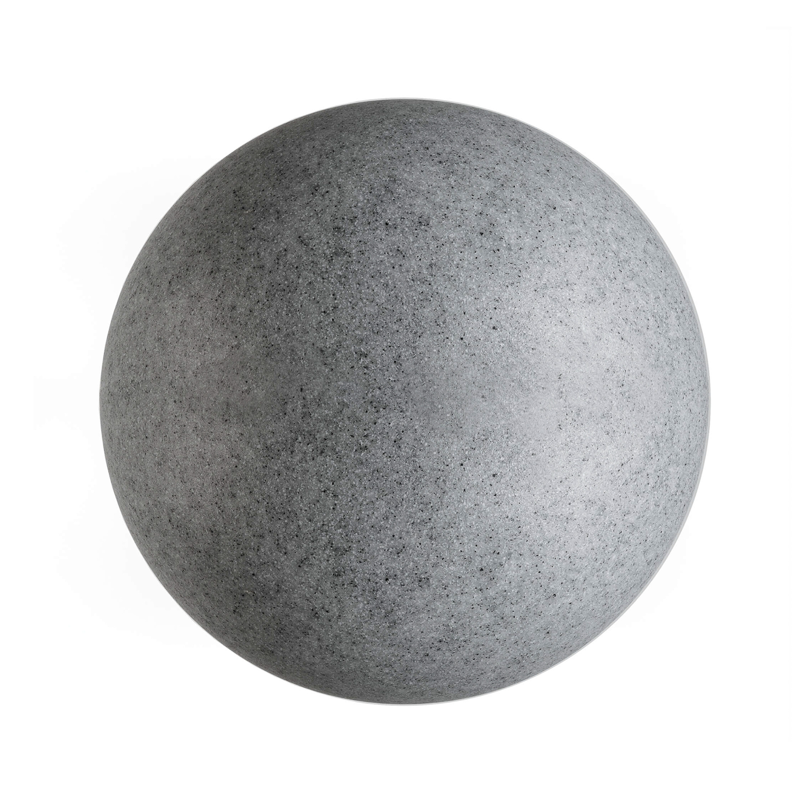 Lámpara globo exterior pica tierra, granito, Ø45cm