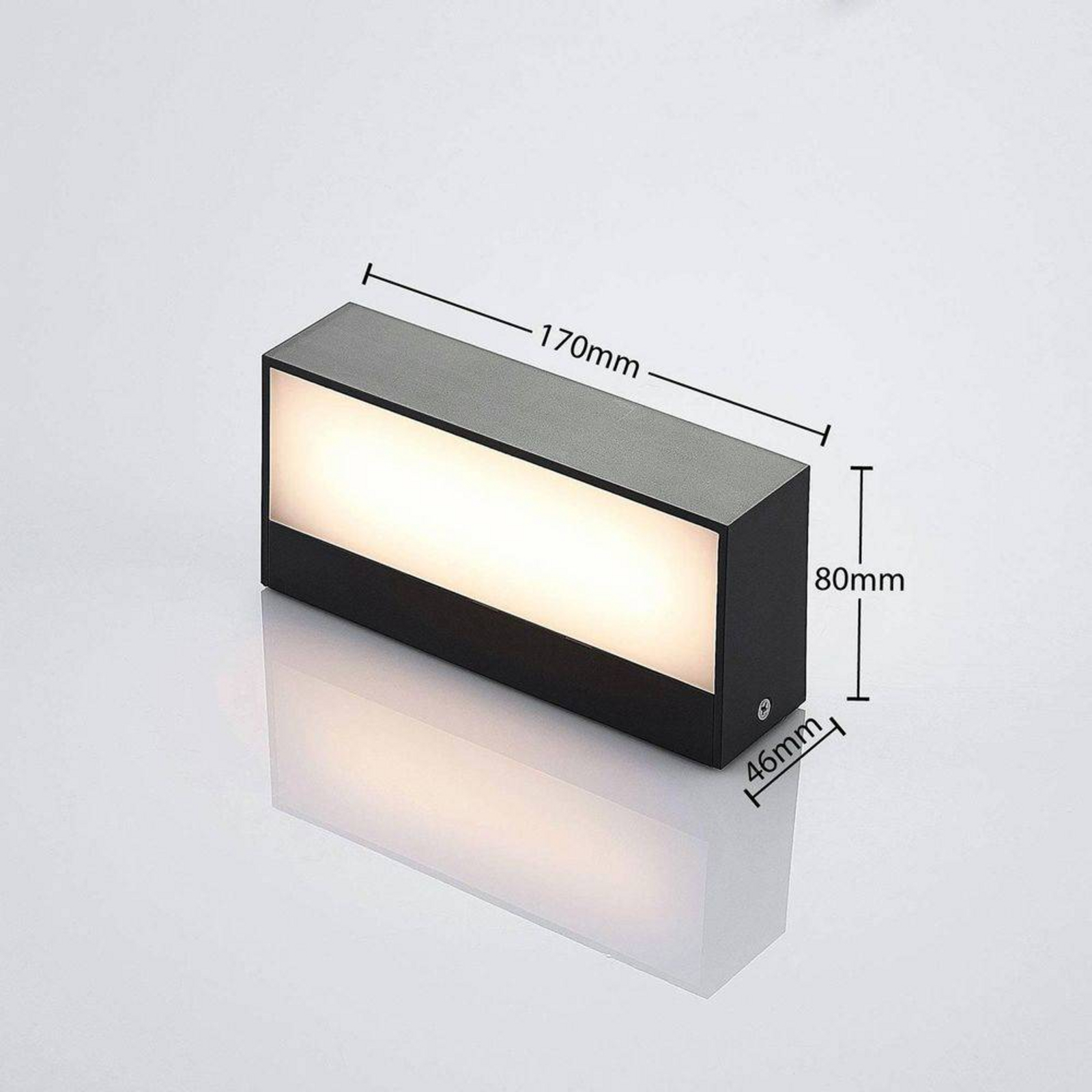 Nienke LED Ulko Seinävalaisin IP65 L17 Dark Grey - Lindby