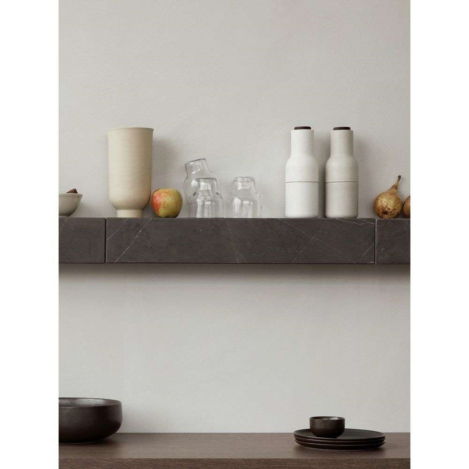 Plinth Raft Brown Grey Kendzo Marble - Audo Copenhagen