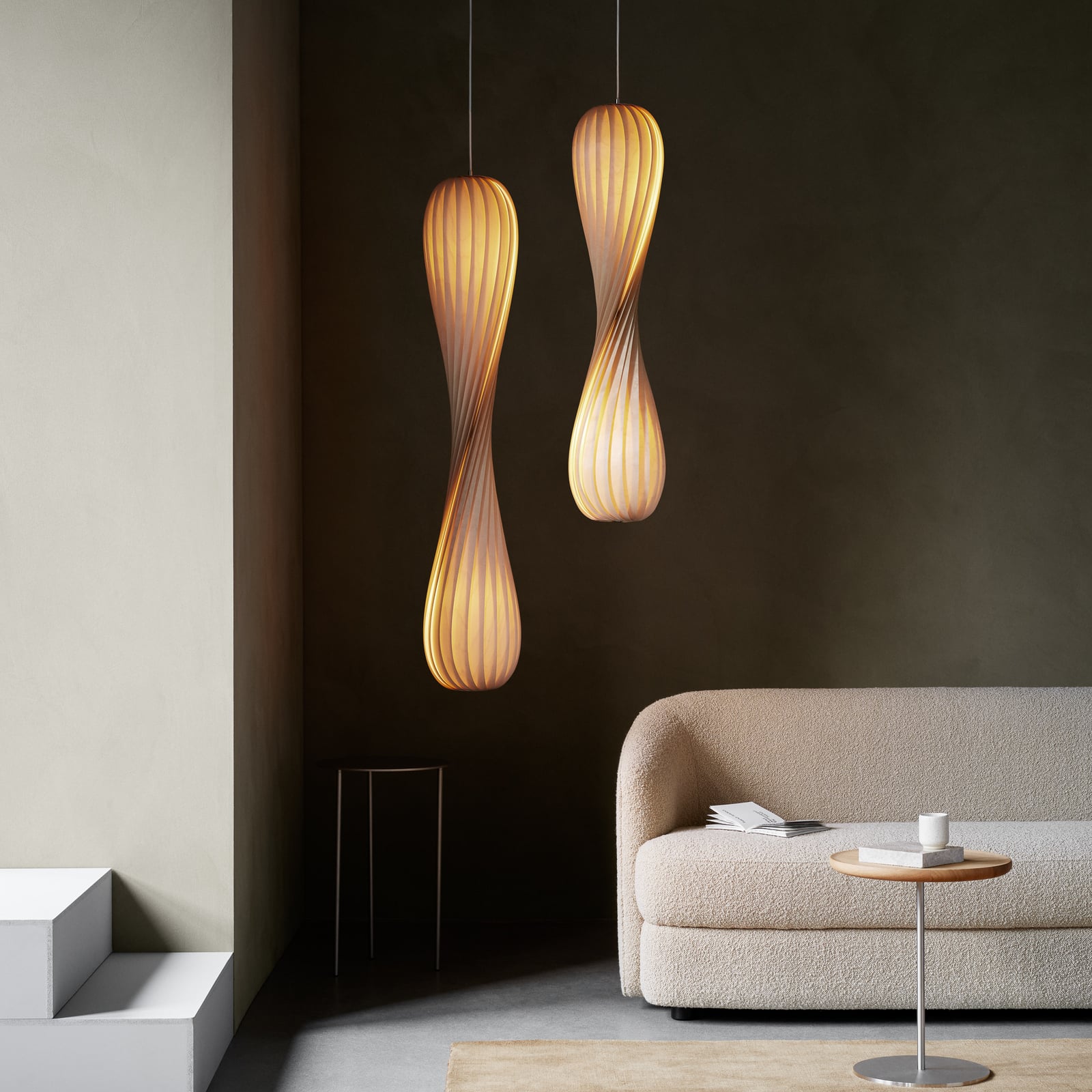 Lampada a sospensione Tom Rossau TR7, legno di betulla, altezza 145 cm, E27 Lampada a sospensione Tom Rossau TR7, legno di betulla, altezza 145 cm, E27