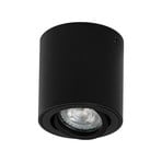 Spot pour plafond OSRAM ROUND, noir, Ø 8 cm, métal, GU10