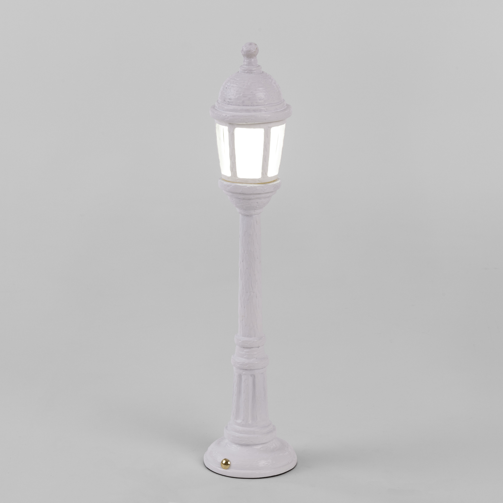 SELETTI Street Lamp LED-Außendekolampe, Akku, weiß