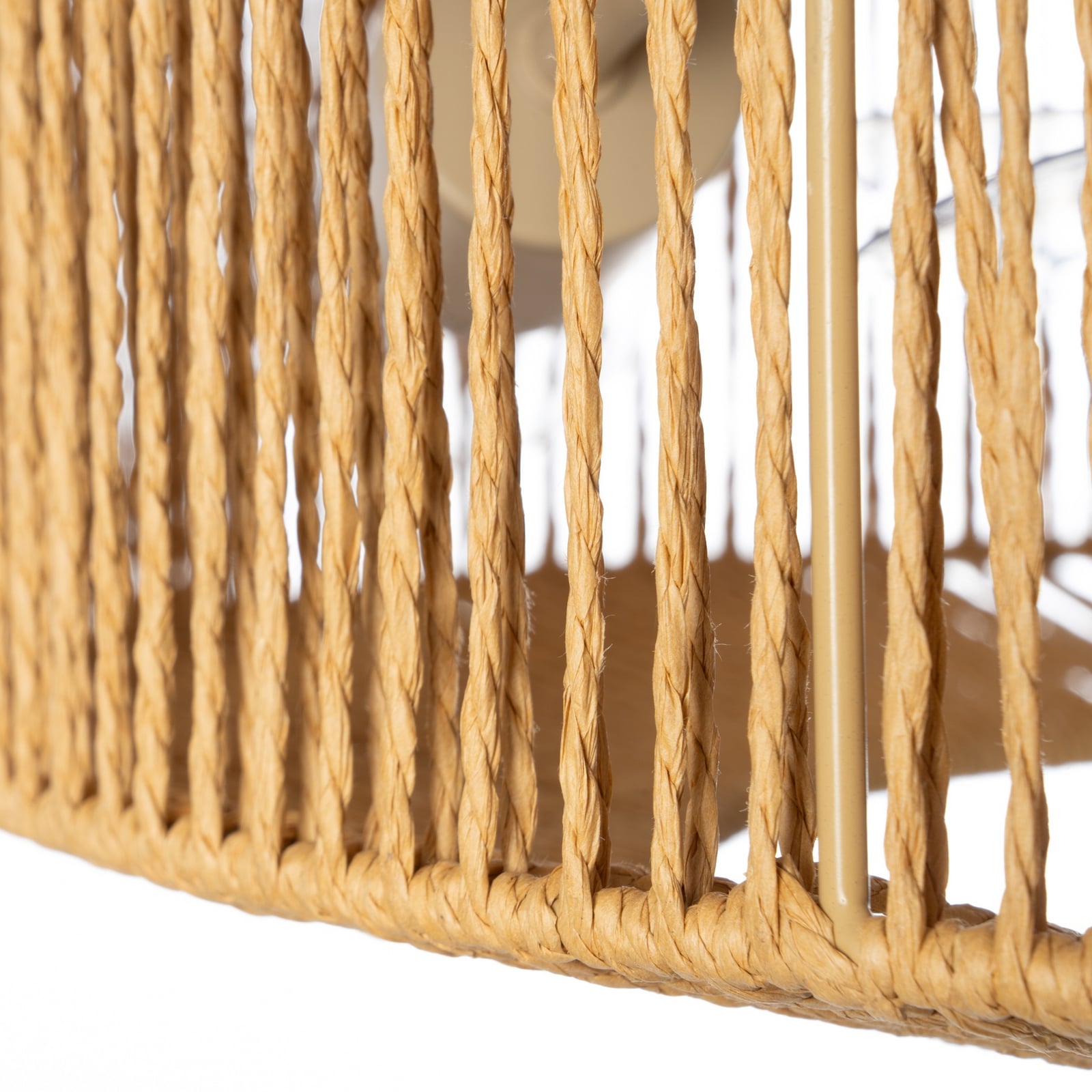 Lucande Deckenventilator mit Licht Raveni, Ø 50 cm, Hanfseil Lucande Deckenventilator mit Licht Raveni, Ø 50 cm, Hanfseil