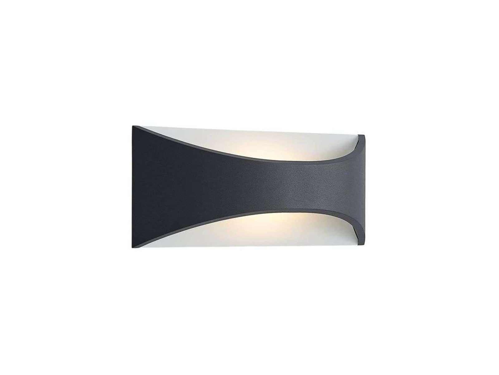 Mathea LED Utomhus Vägglampa L30 Dark Grey/White - Lindby