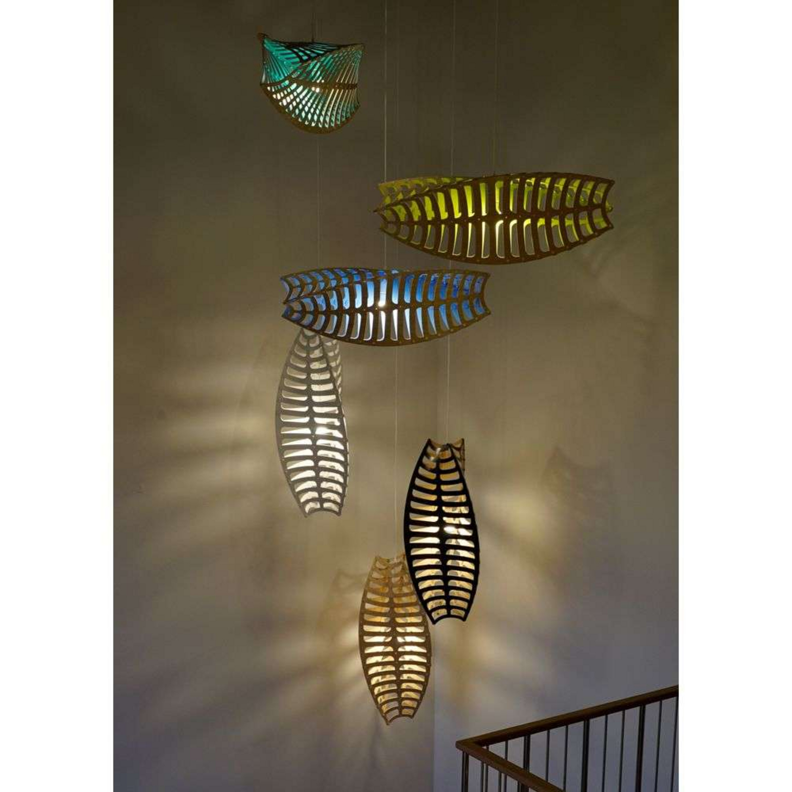 Toru Candeeiro Suspenso Small Bamboo - David Trubridge