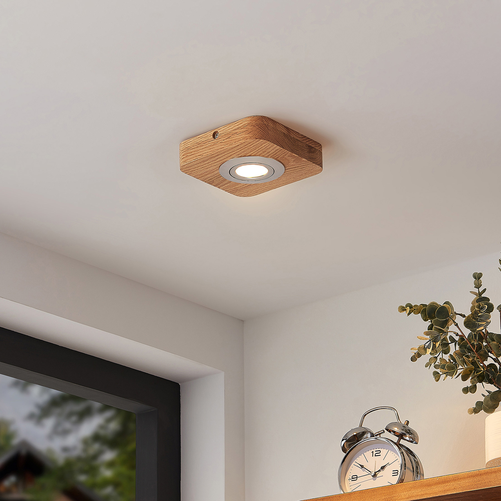 Mikari LED Lámpara de Techo Wood - Lindby