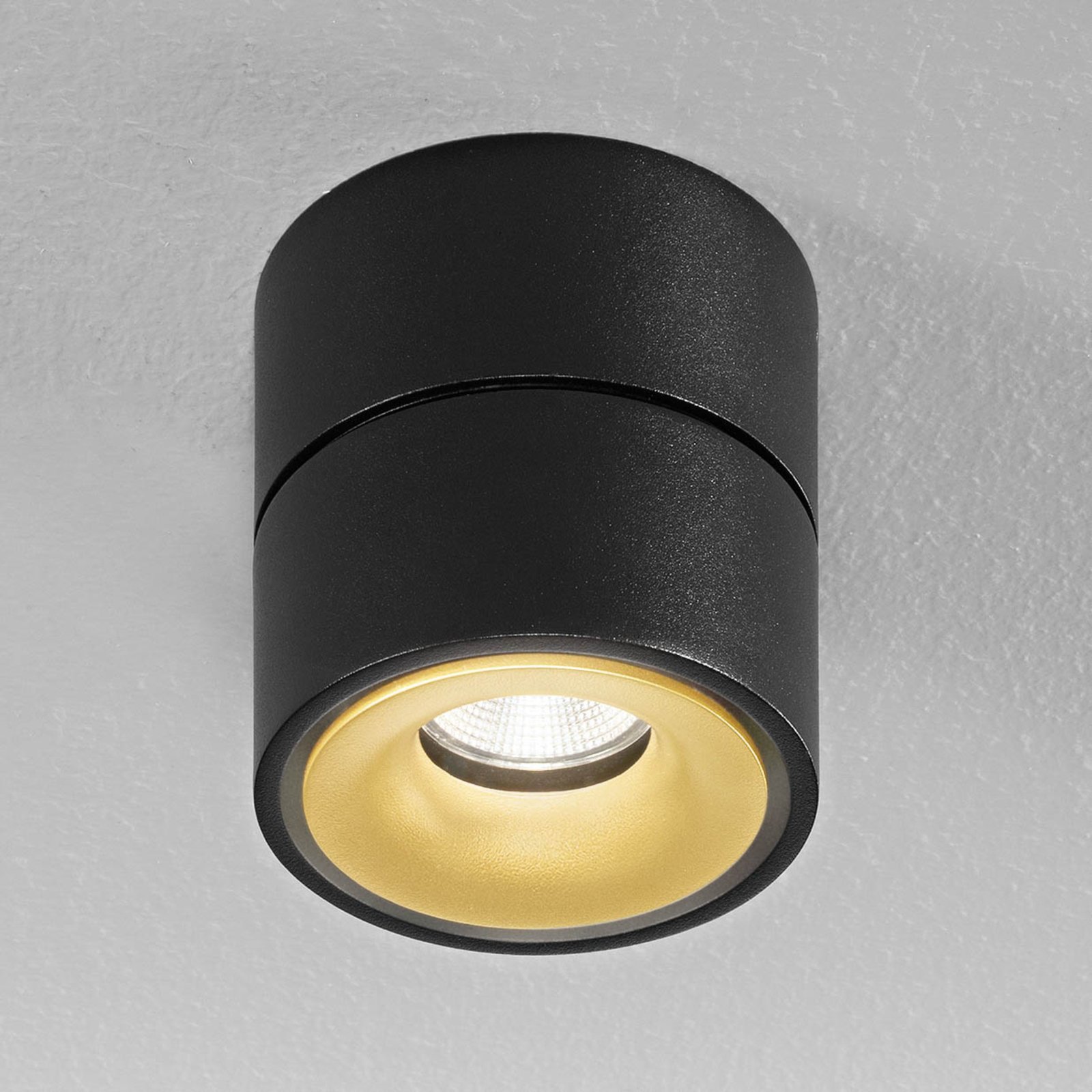 Egger DLS LED-Deckenspot Clippo S, Entblendungsring gold