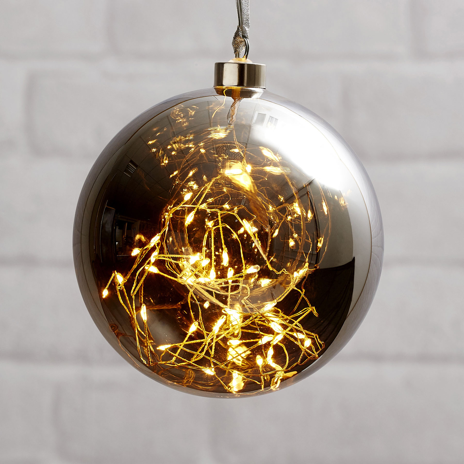 LED-Dekokugel Glow aus Glas, Ø 15 cm