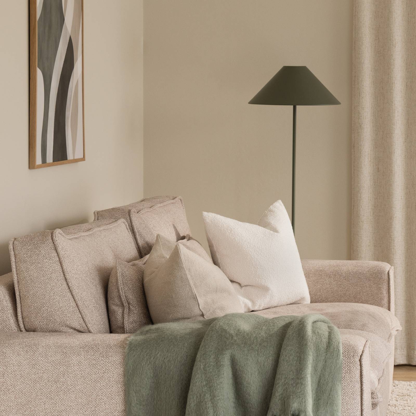 Globen Lighting Stehleuchte Cannes, grün, Metall, 140 cm günstig online kaufen