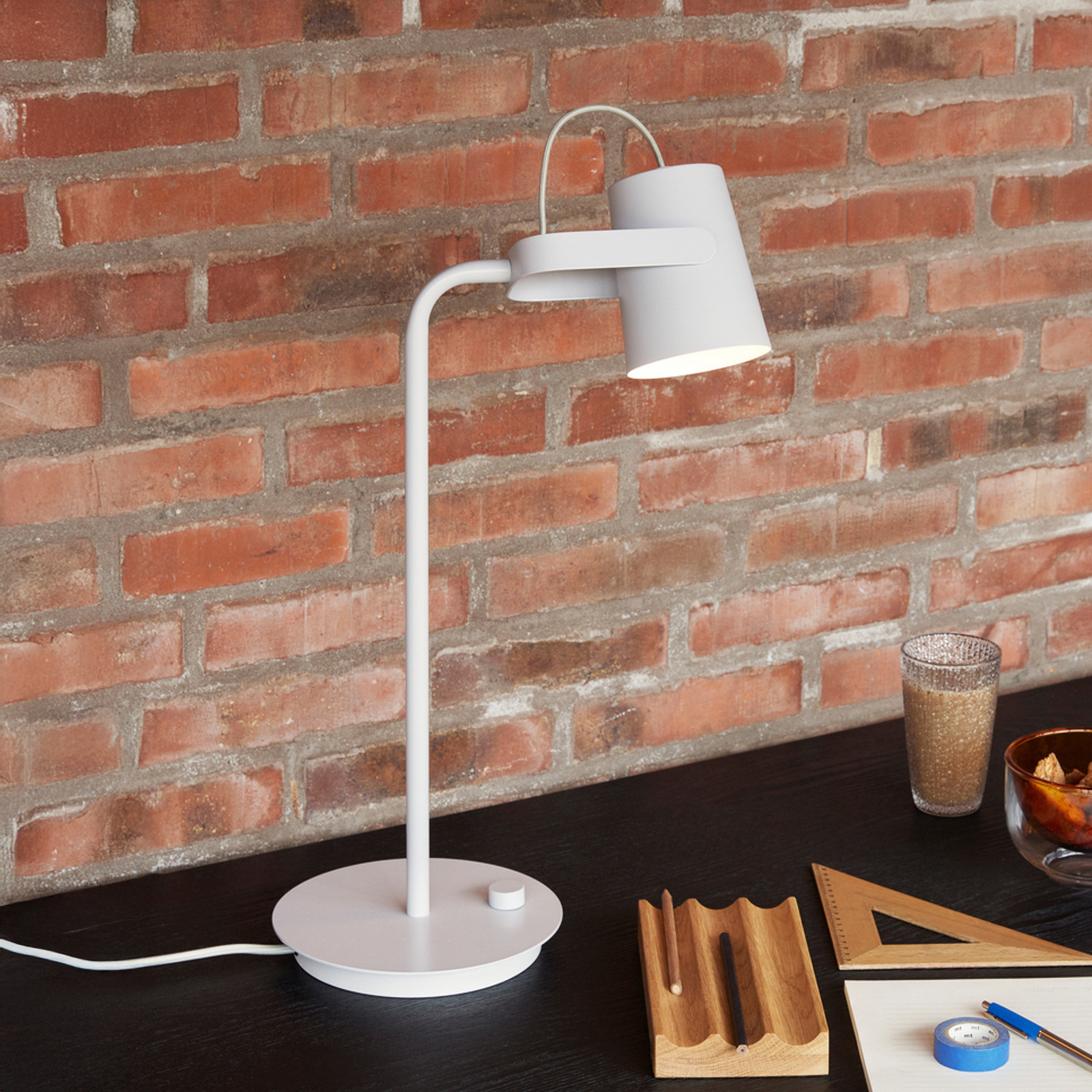 HÜBSCH Tischleuchte Ardent, Eisen, E14, Höhe 54 cm