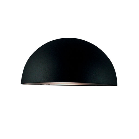 Vegglampe Bergen, halvrund