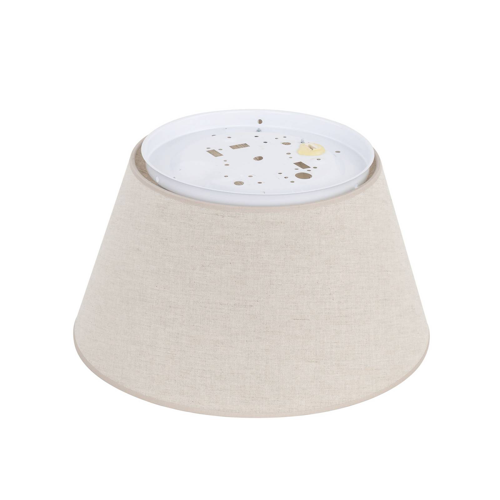 Lampa sufitowa Formo, beżowa, len, Ø 38 cm, E27