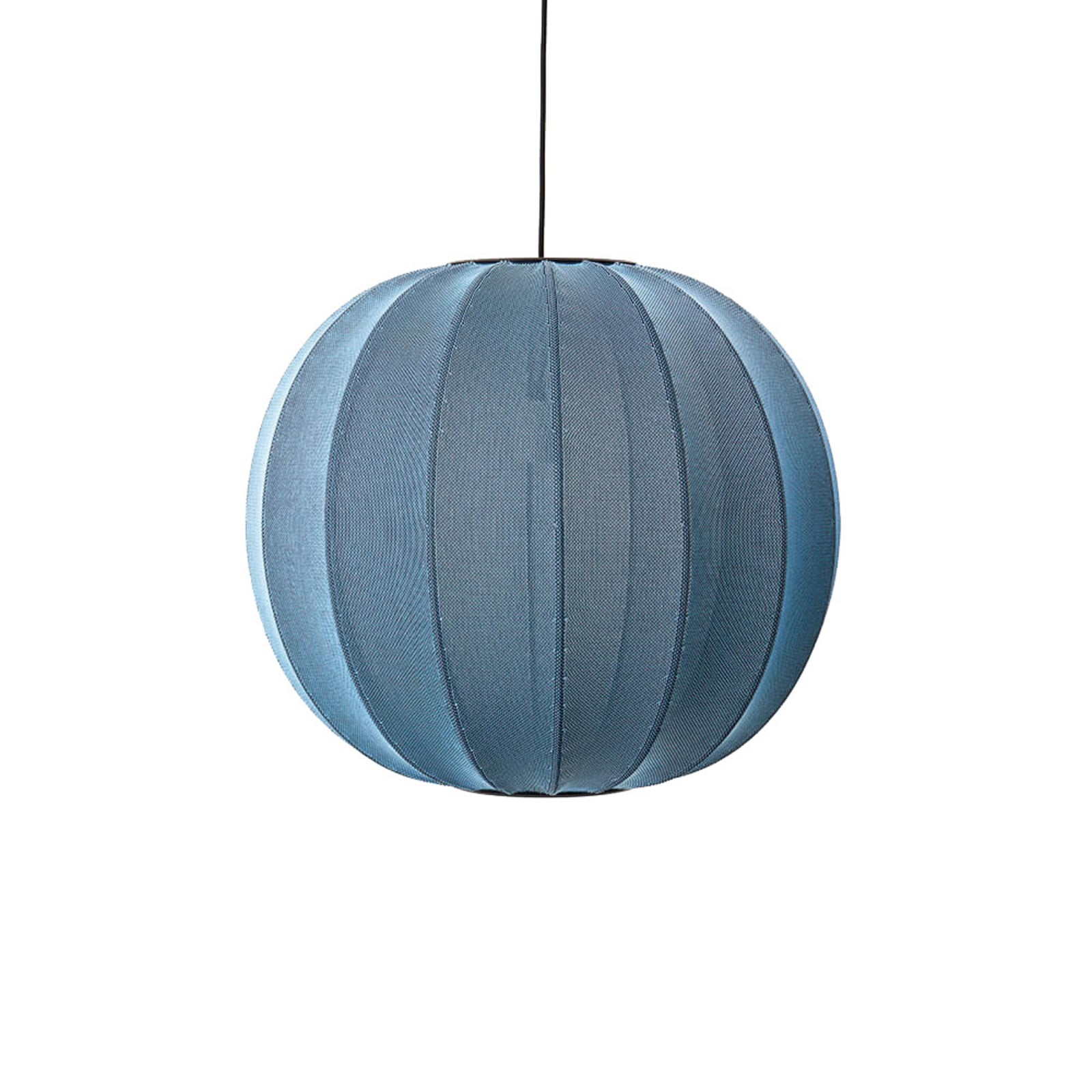 Knit-Wit 60 Round Pendel Blue Stone Made By Hand - Soveværelse - Aluminium