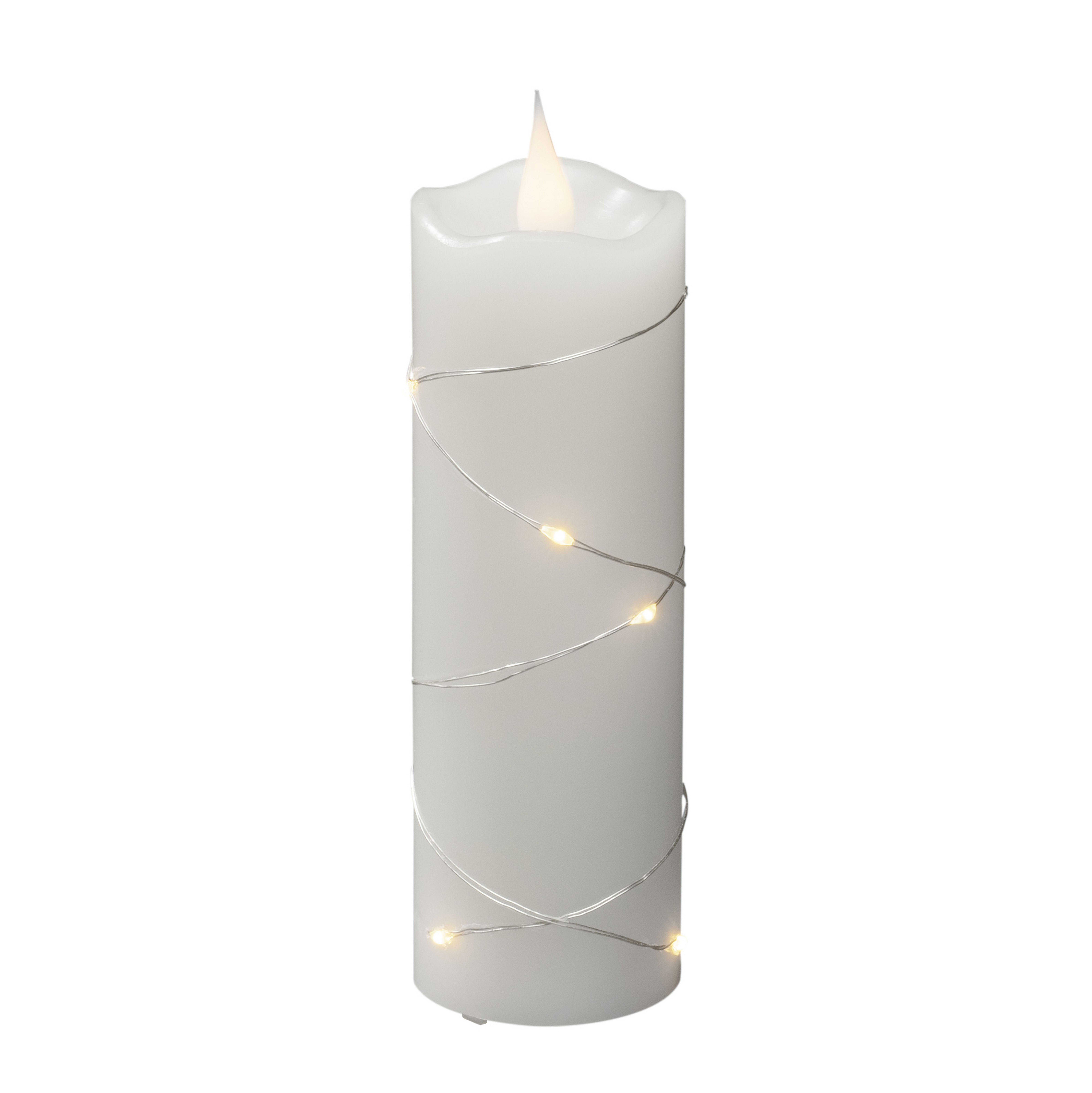 Świeca woskowa LED biała Barwa światła ciepła biel 15,2 cm