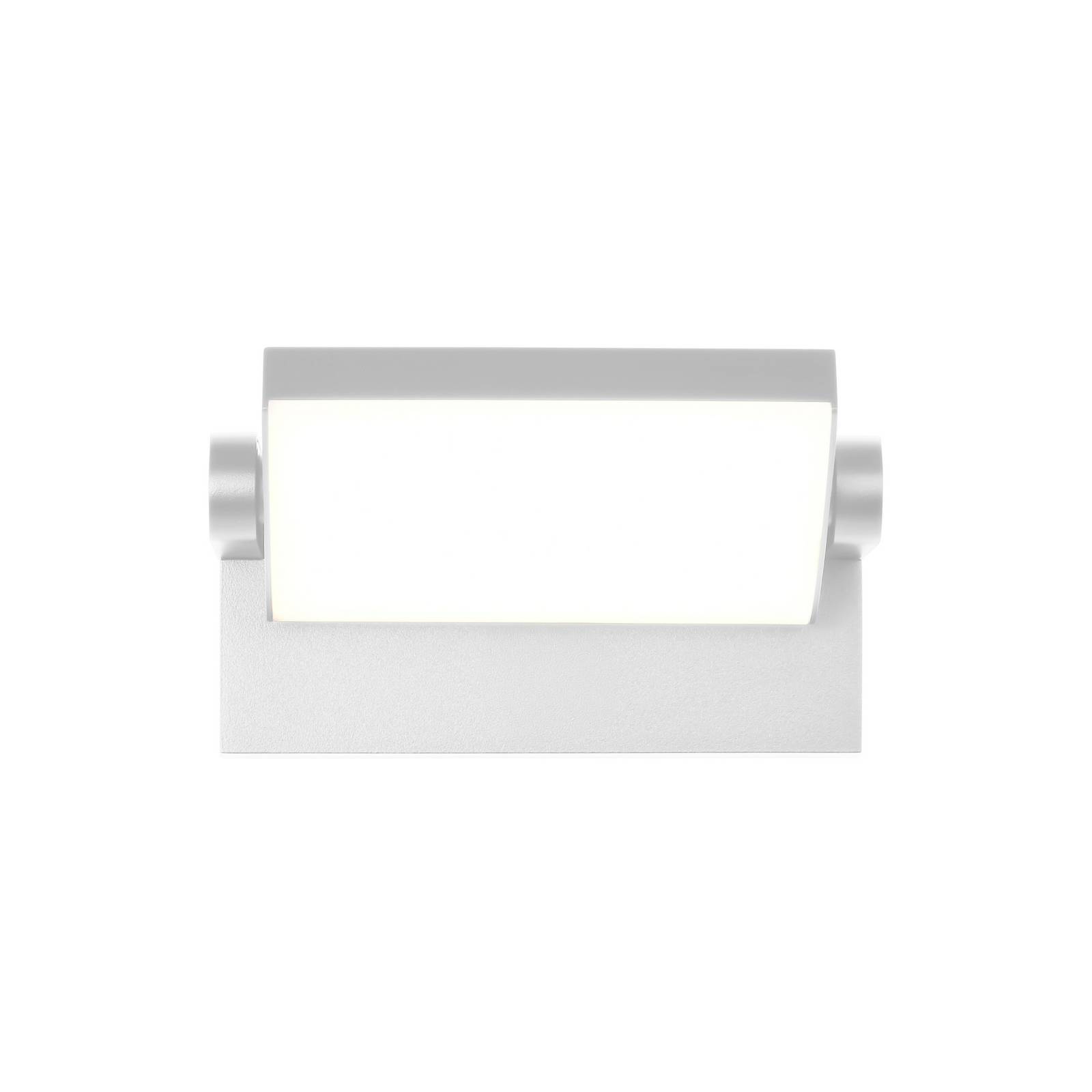 Kinkiet LED CMD 9110, biały, szerokość 21 cm, metal, IP54