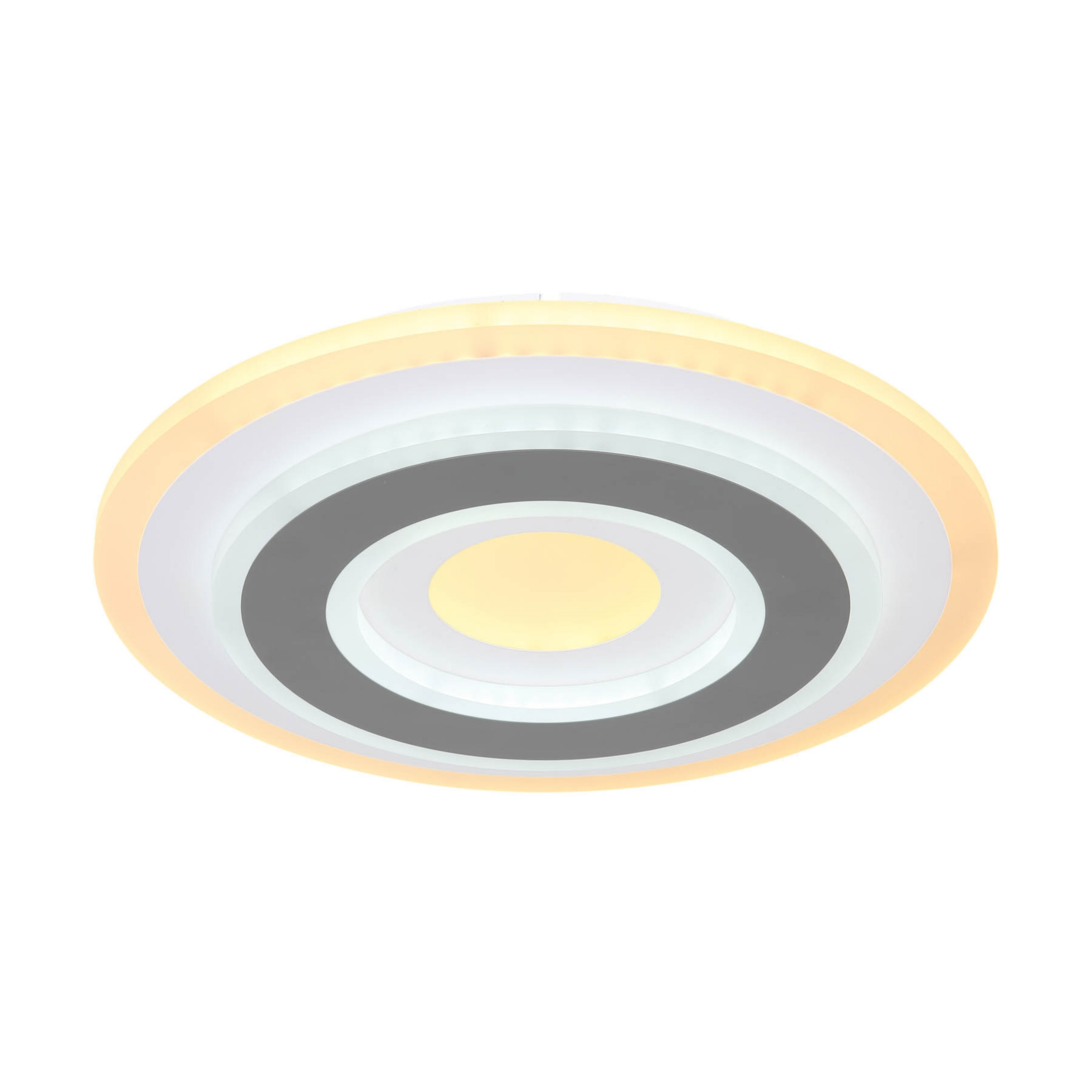 LED ceiling lamp Sabatino, Ø 30 cm, white/anthracite, CCT