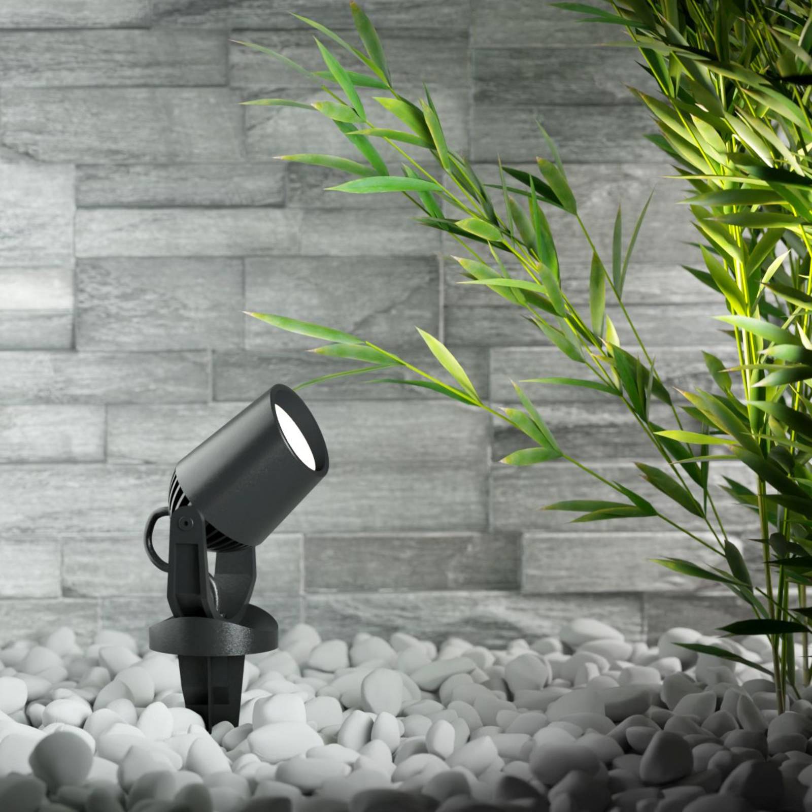 Fumagalli Spettspot Minitommy-EL 1 lampa CCT svart/frostad