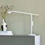 HAY LED-skrivebordslampe Fifty-Fifty, grå, 45 cm, dæmpbar