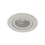 BRUMBERG innfelt spot Tirrel-R GU10 fatning, matt hvit