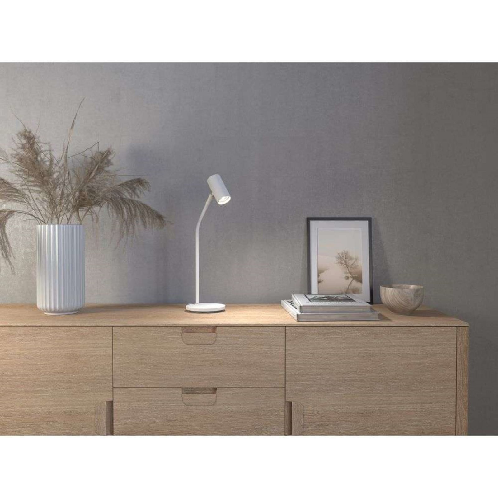 Tyson Tischleuchte White Belid - Wohnzimmer - Metall