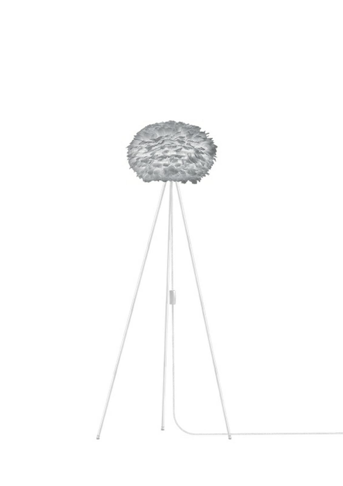 Eos Lampadaire Medium Gris/Blanc - UMAGE