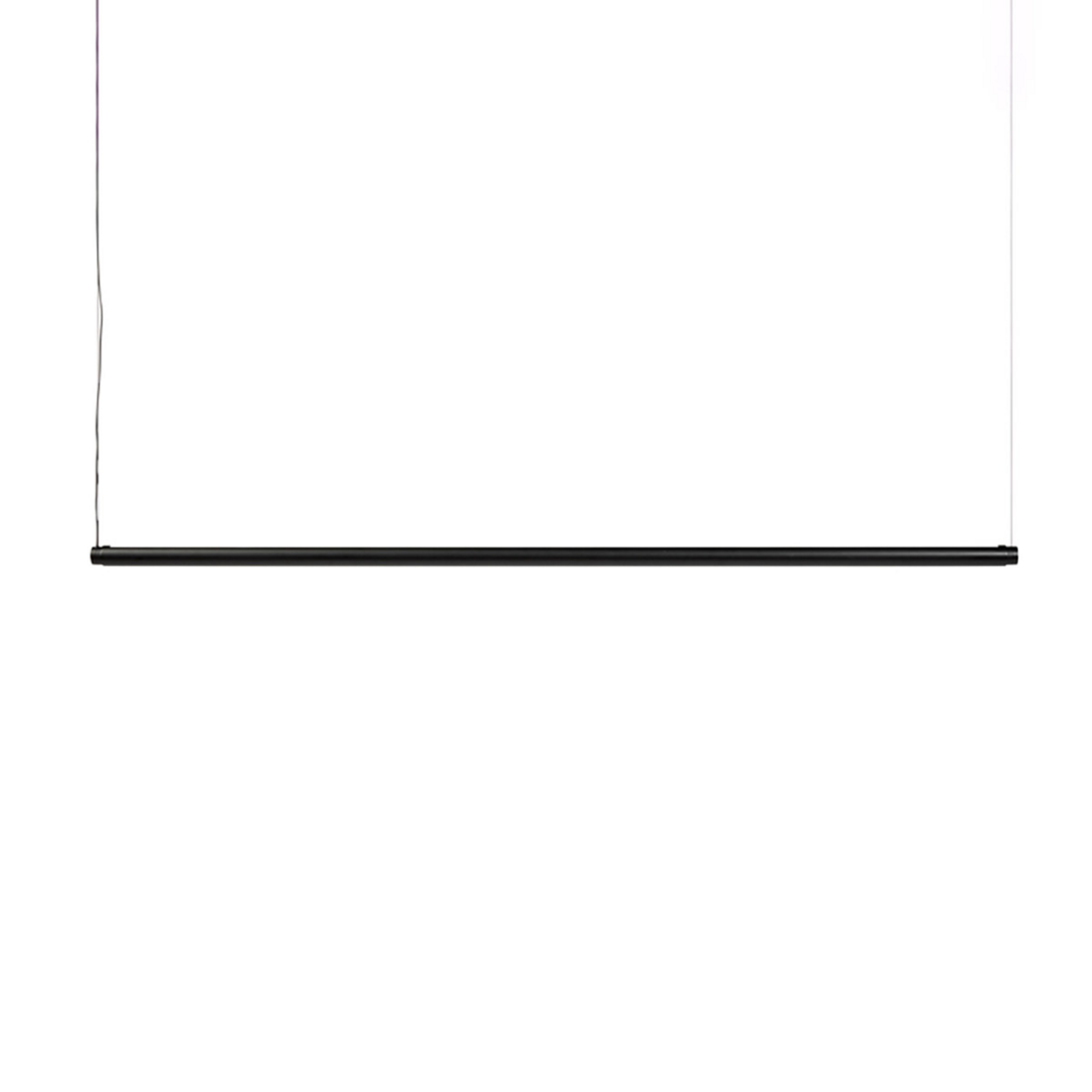 Hängelampe Factor Linear directional, schwarz, drehbar - HAY