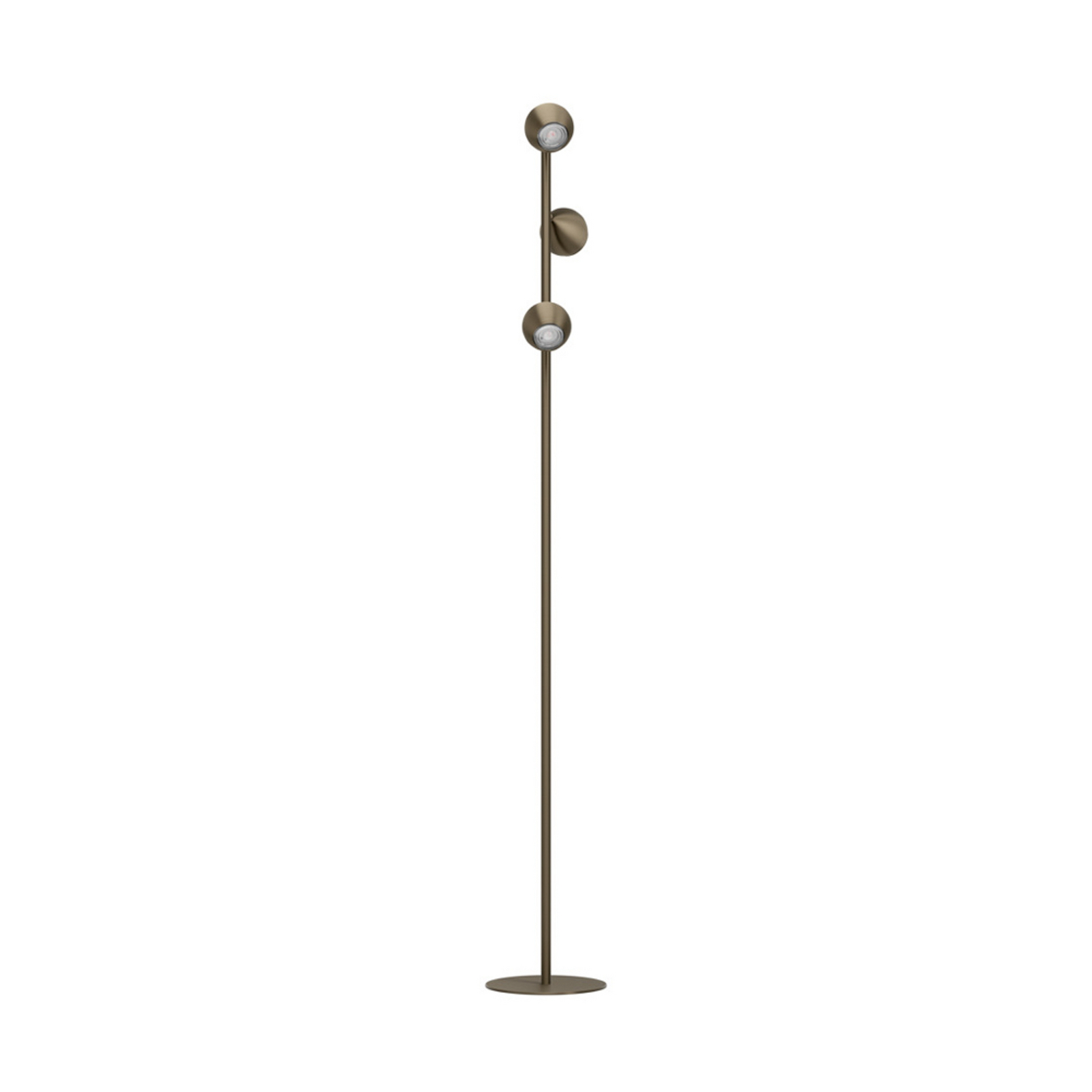 Lampe sur pied EGLO BIMEDA 1, couleur bronze, hauteur 140 cm, à 3 lampes. Lampe sur pied EGLO BIMEDA 1, couleur bronze, hauteur 140 cm, à 3 lampes.