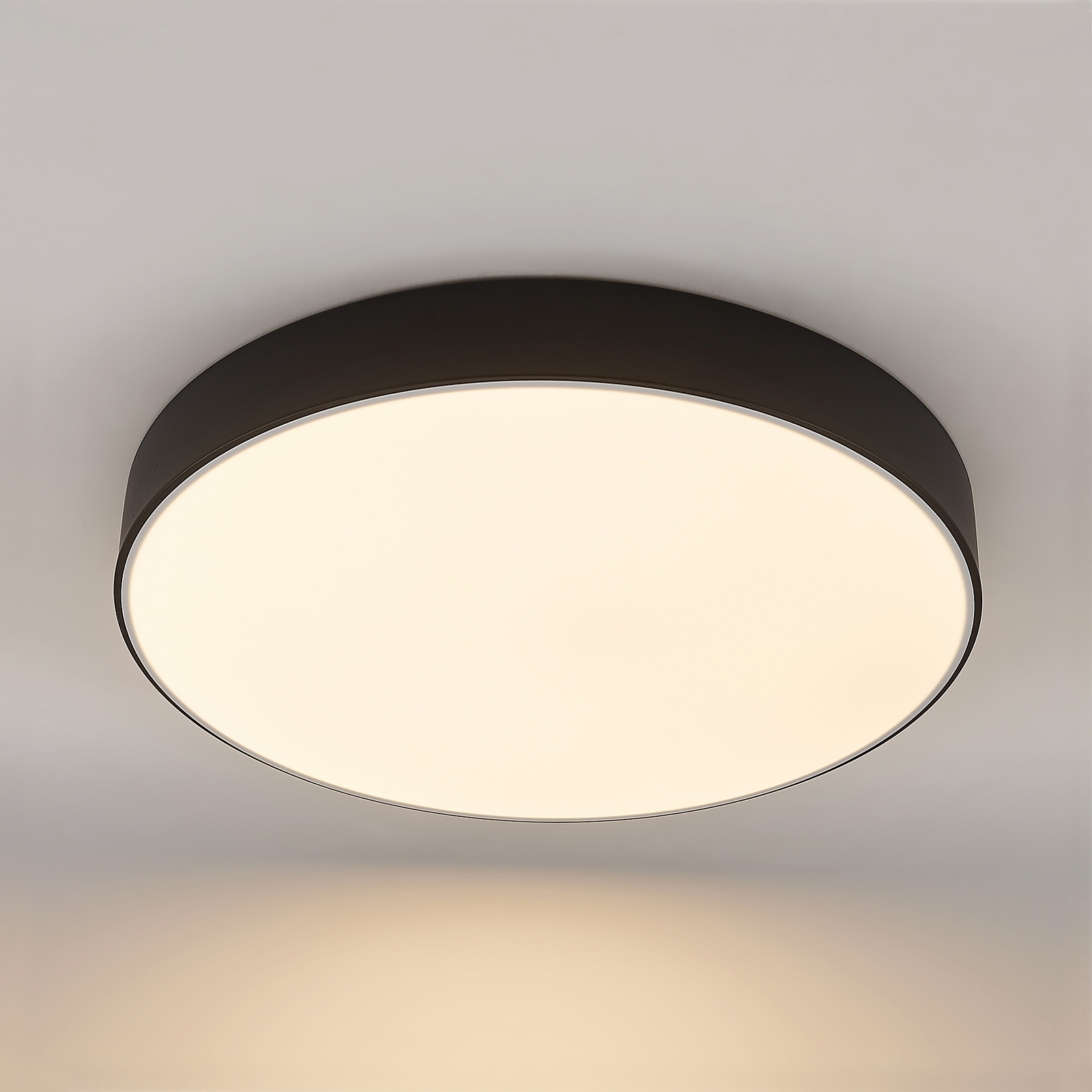 herfst Amuseren Geef energie Lindby Simera LED plafondlamp 50cm, zwart | Lampen24.be