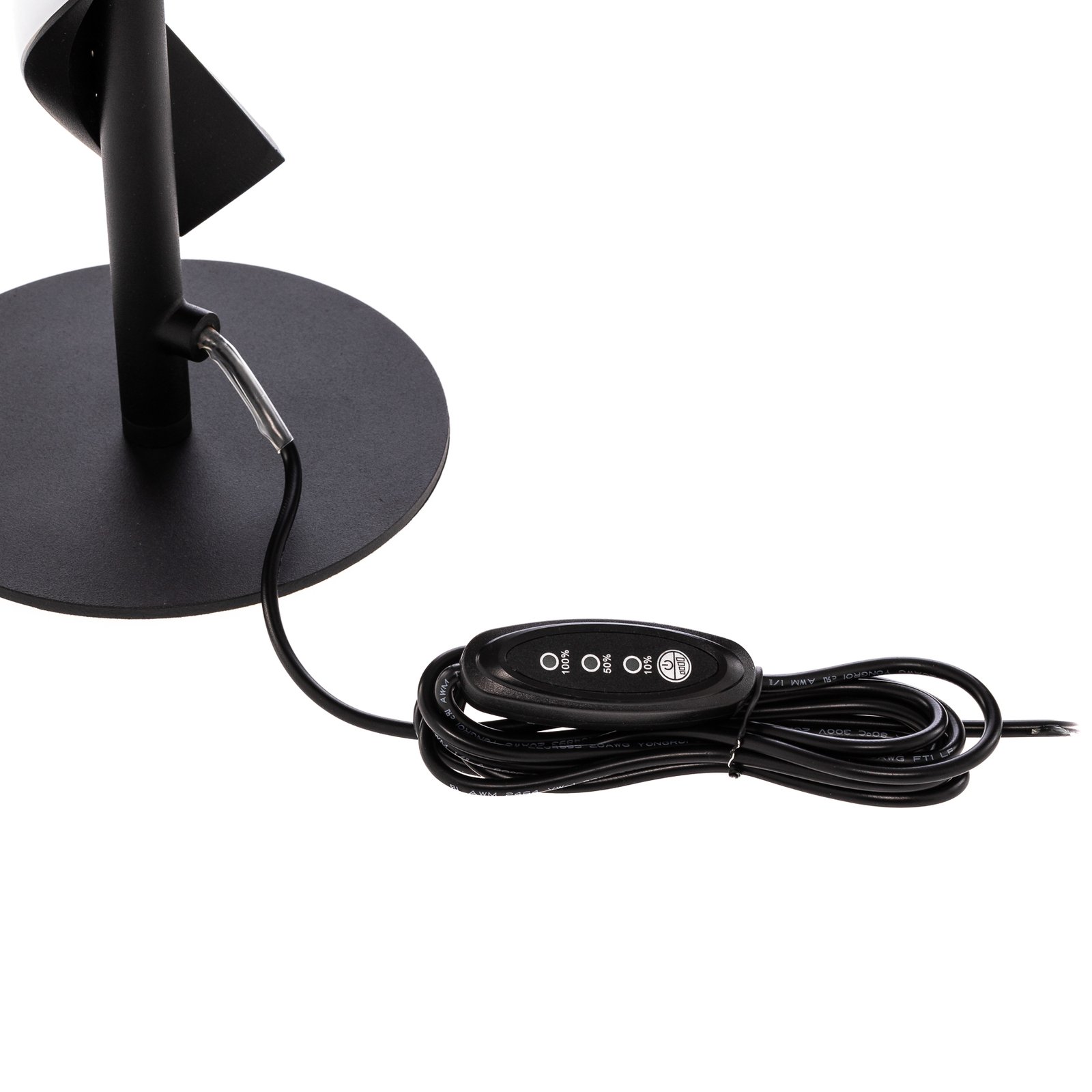 Lindby Munja LED table lamp dimmable sand black