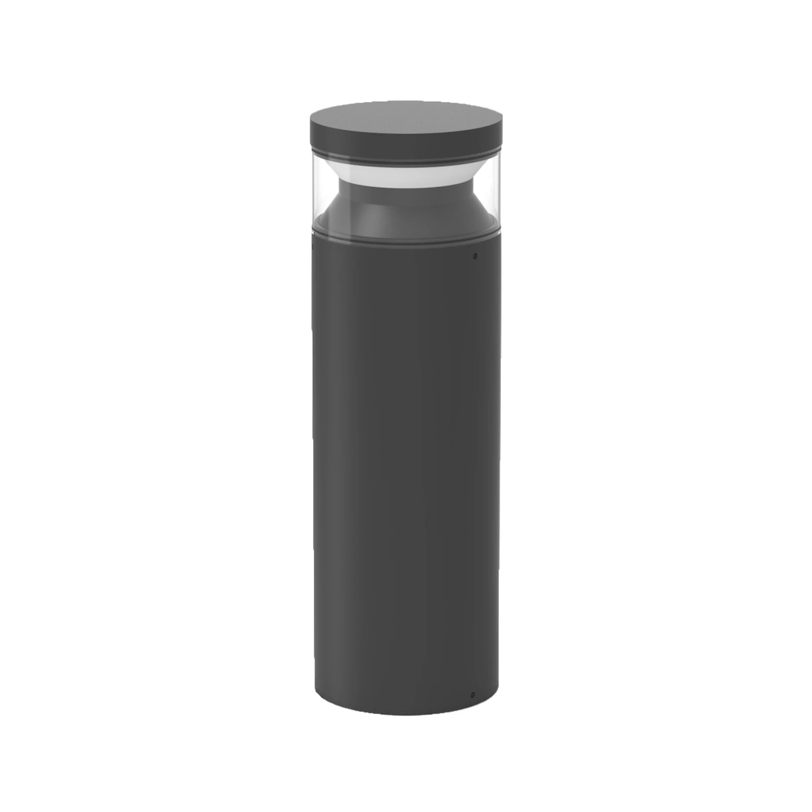 Candeeiro pilar LED Ideal Lux Boeing, preto, altura 40 cm