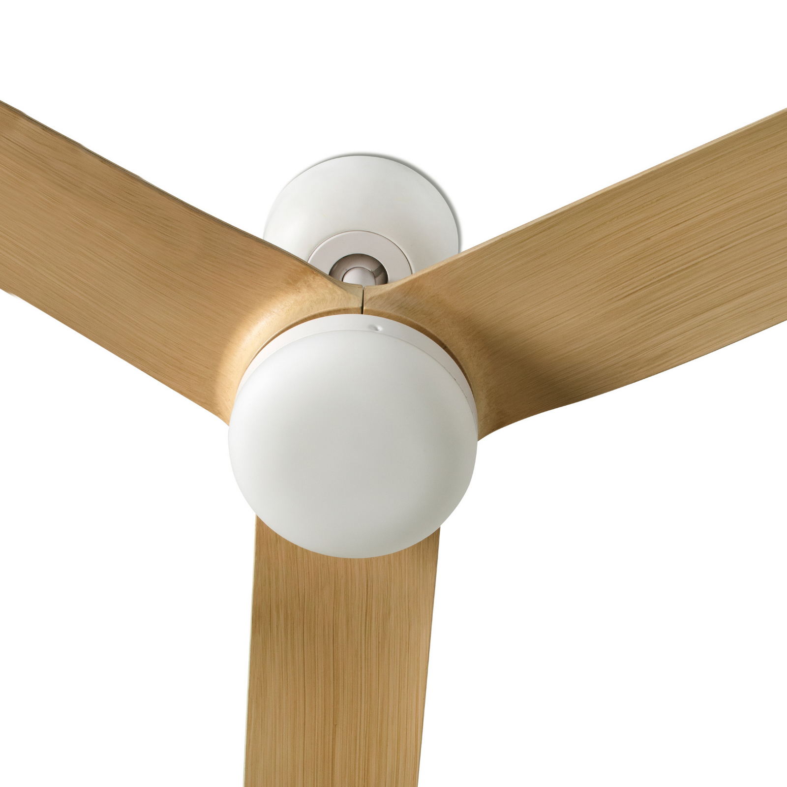 LED-Deckenventilator Punt M weiß/holz DC leise Ø 130 cm CCT LED-Deckenventilator Punt M weiß/holz DC leise Ø 130 cm CCT