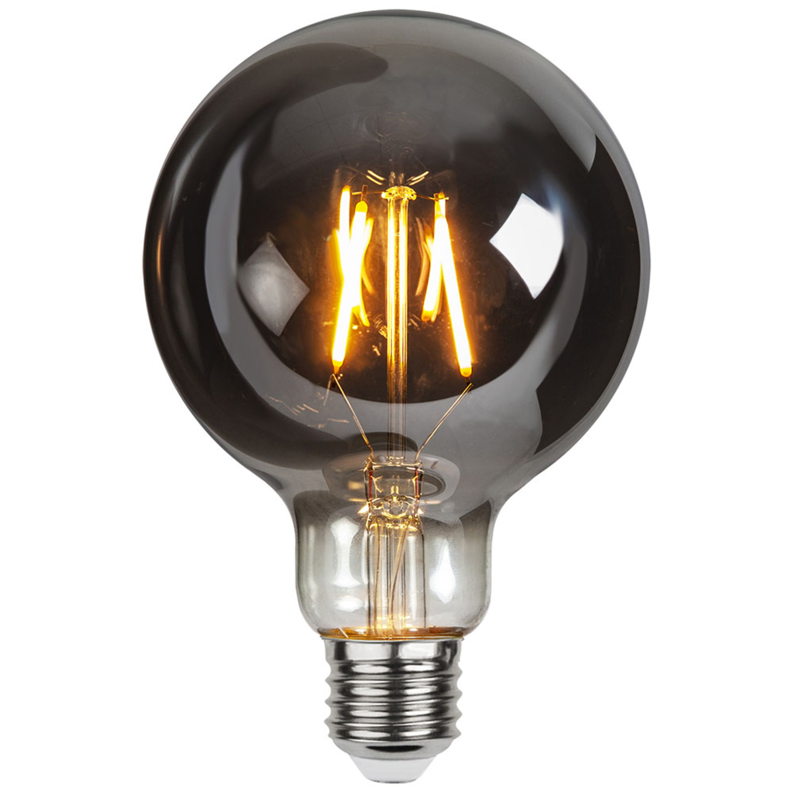 Plain Smoke globe LED bulb E27 1.8W 2,100K Ø 95mm