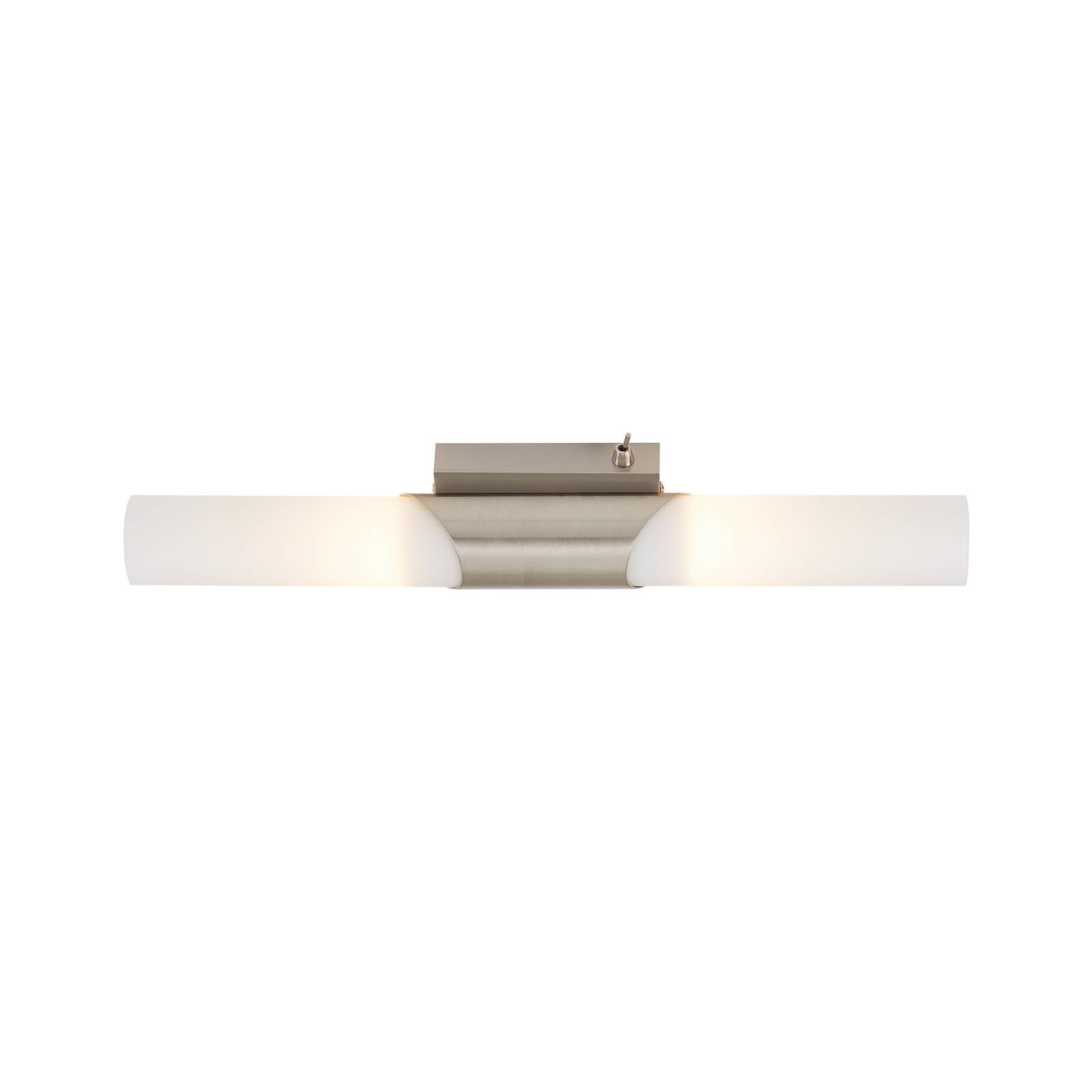 Wandleuchte Splash, 2-flammig, nickel matt