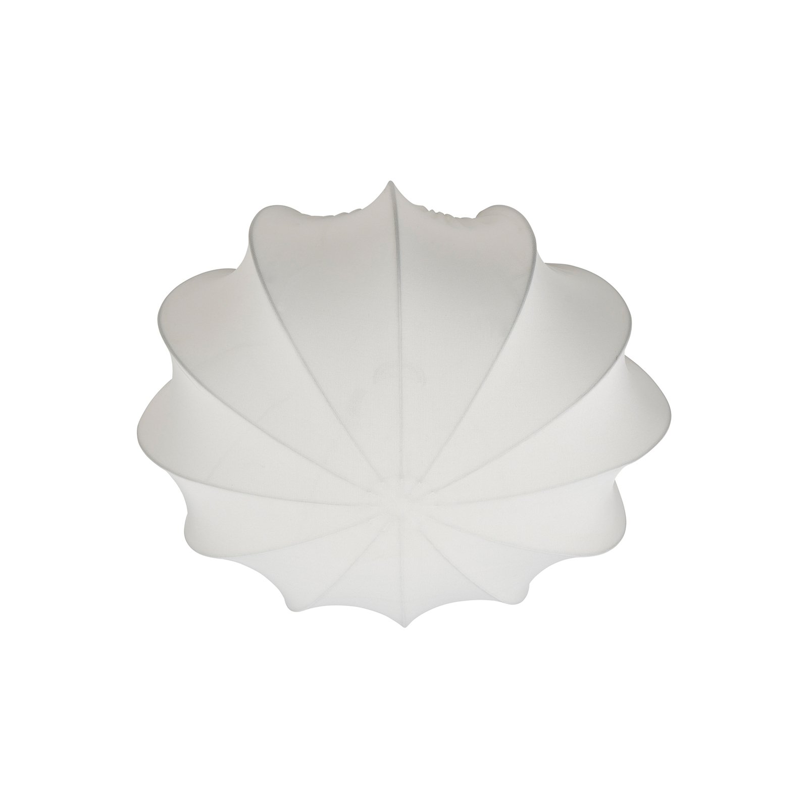 Lampa sufitowa Aeron, tekstylna, biała, średnica 40 cm
