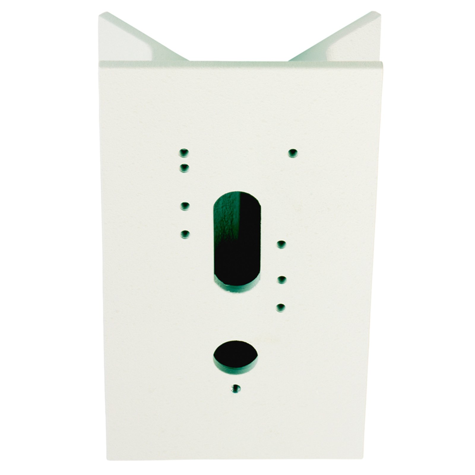 Corner block for outdoor wall lights, white