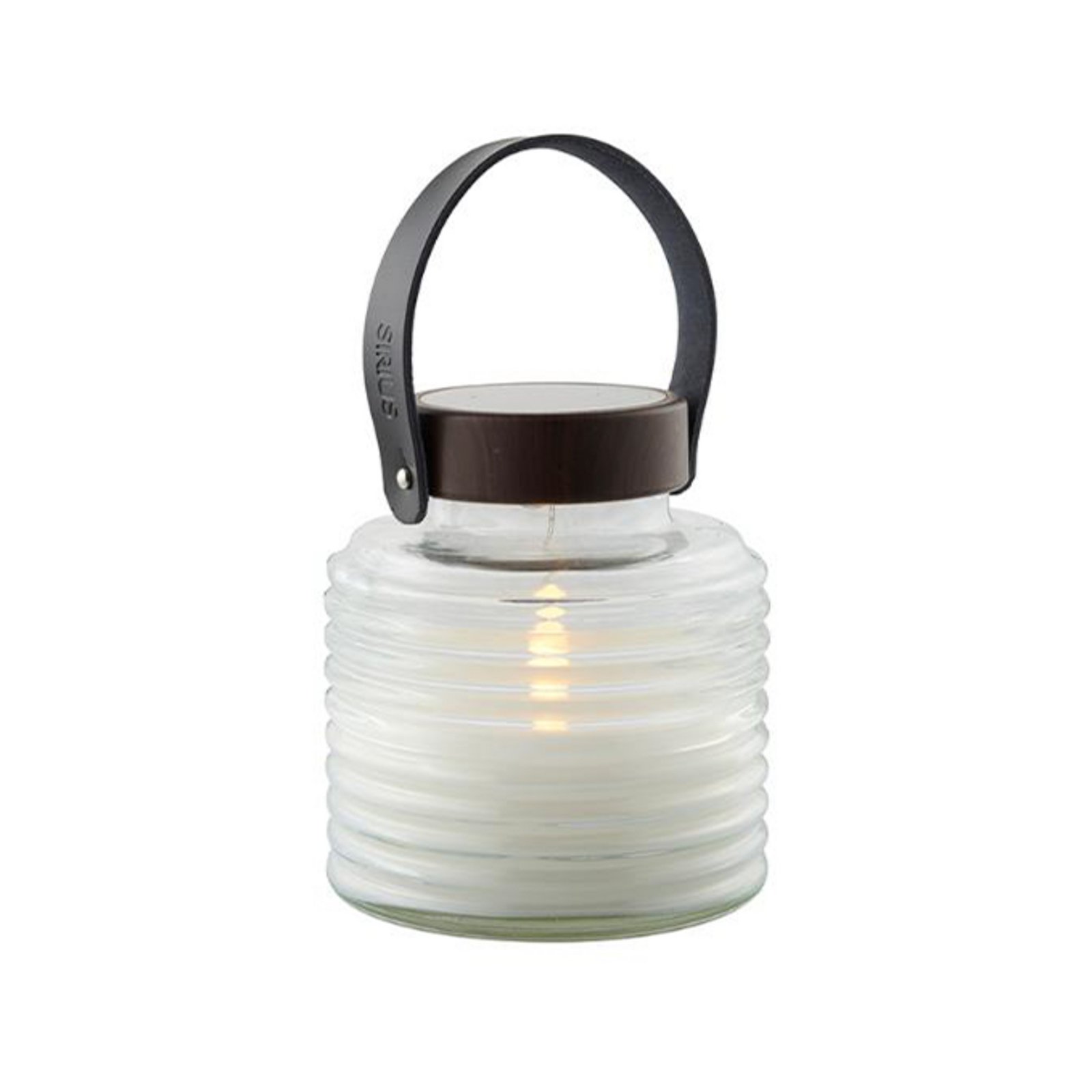 Aston Jar LED solar light, height 16 cm, black/brown, IP44